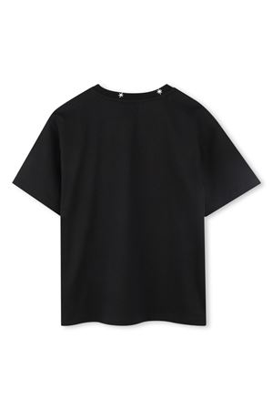 T-shirt in cotone biologico nero GIVENCHY KIDS | H3073309B